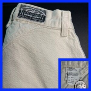 Vintage Rocky Mountain Jeans Lime Green Bare Back High Rise Rockies Sz 2817